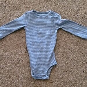 Target  NWOT Gray Striped Kids Bodysuit